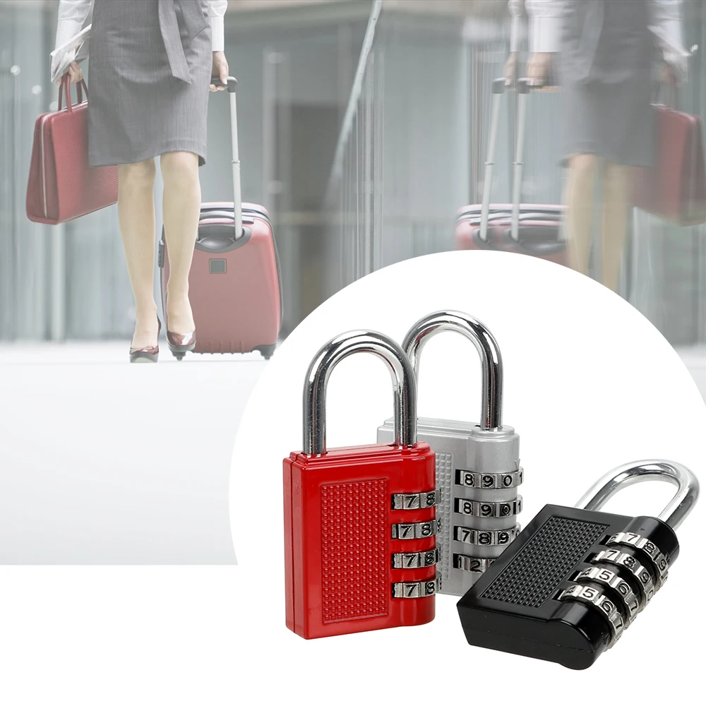 Weatherproof Security Padlock Zinc Alloy Code Padlock Code Lock Combination Padlock 4 Dial Digit Password Lock