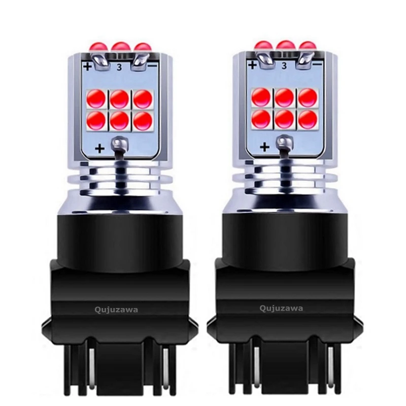 2 шт. 2019 Новый T25 3157 3156 P27/7 Вт P27W супер яркий 1800LM LED камера заднего вида для