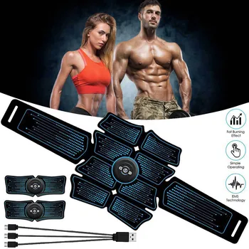 

Muscle Electro Stimulator ABS Electrostimulator Abdominal EMS Electric Massager Training Apparatus Fitness Machine Building Body