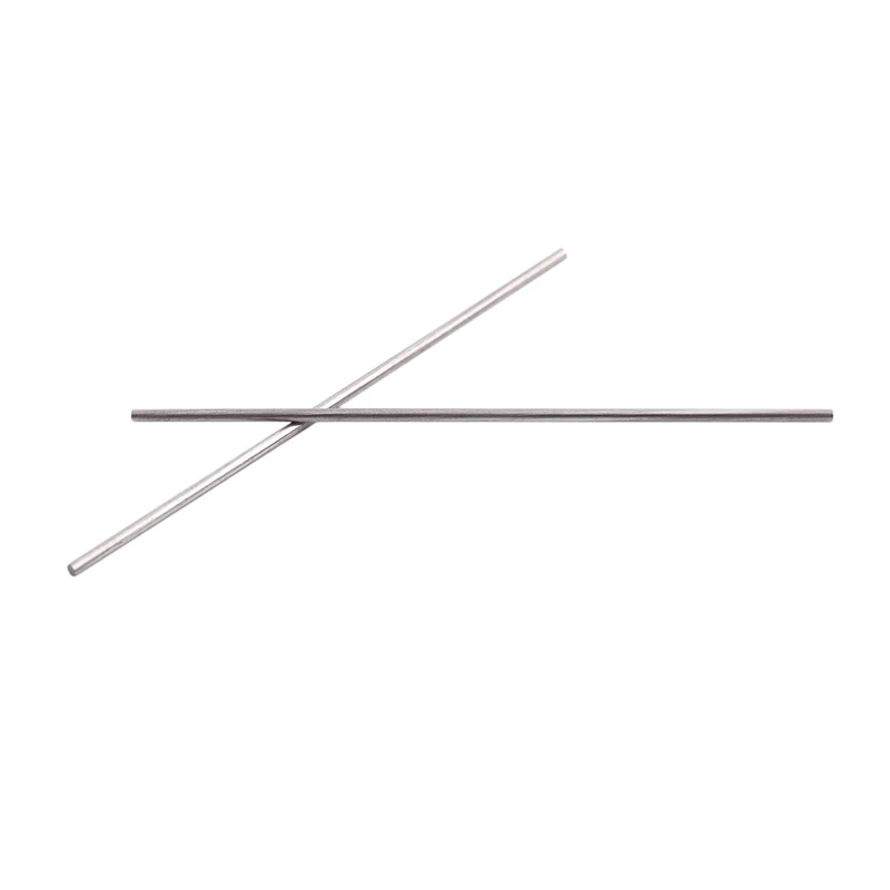 New-20pcs 50mm x 1mm Silver Tone Stainless Steel Transmission Round Rod