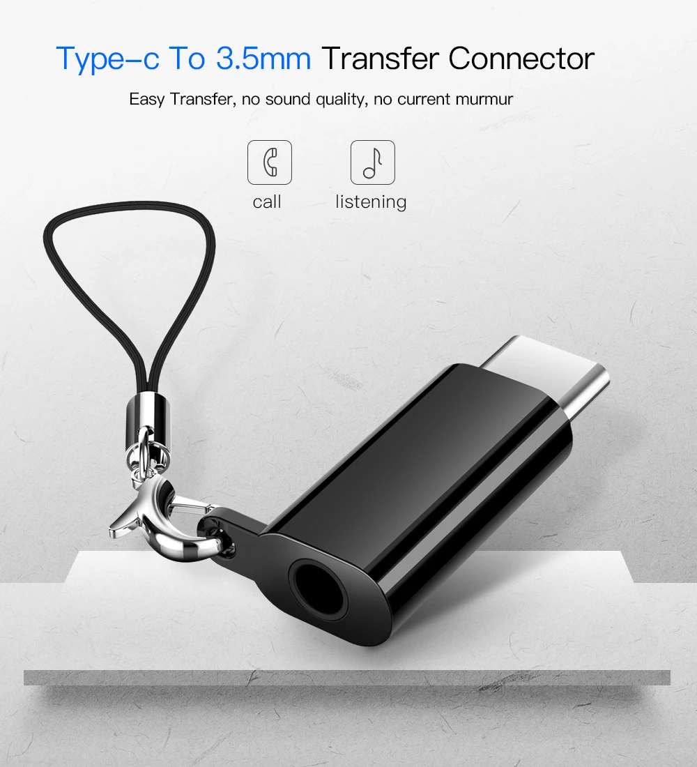 Адаптер для наушников с разъемом типа C до 3,5 мм, адаптер для наушников, USB C, Aux, аудио адаптер для huawei P20 P20 Pro Xiaomi Mi 6, для samsung Galaxy S8