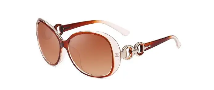 C4 clear brown Модные женские солнцезащитные очки с большой оправой, классические, трендовые, элегантные Оттенки для женщин, пластиковые очки с бабочкой для водителей, летние, UV400 - Цвет линз: C4 clear brown
