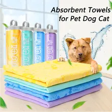 Pet Dog Cat банное супервпитывающее полотенце PVA моющиеся полотенца мягкое банное полотенце для домашних животных чистящие салфетки Волшебные волосы сухое полотенце Аксессуары для домашних животных