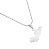 Republic of the Congo Map Flag Pendant Necklaces Brazzaville Ethnic Ornament Jewelry 5