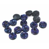 Nouvelle mode 40 pièces 8/10/12mm mélange AB couleurs Druzy naturel minerai Style dos plat résine Cabochons pour Bracelet boucles d'oreilles accessoires ► Photo 3/6