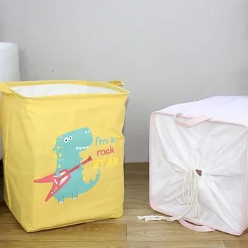 

Kids Toy Storage Baskets Bin Large Laundry Hamper Blanket Folding Storage Box Kids Toys Organizers New Cube Cute Animal Clothes
