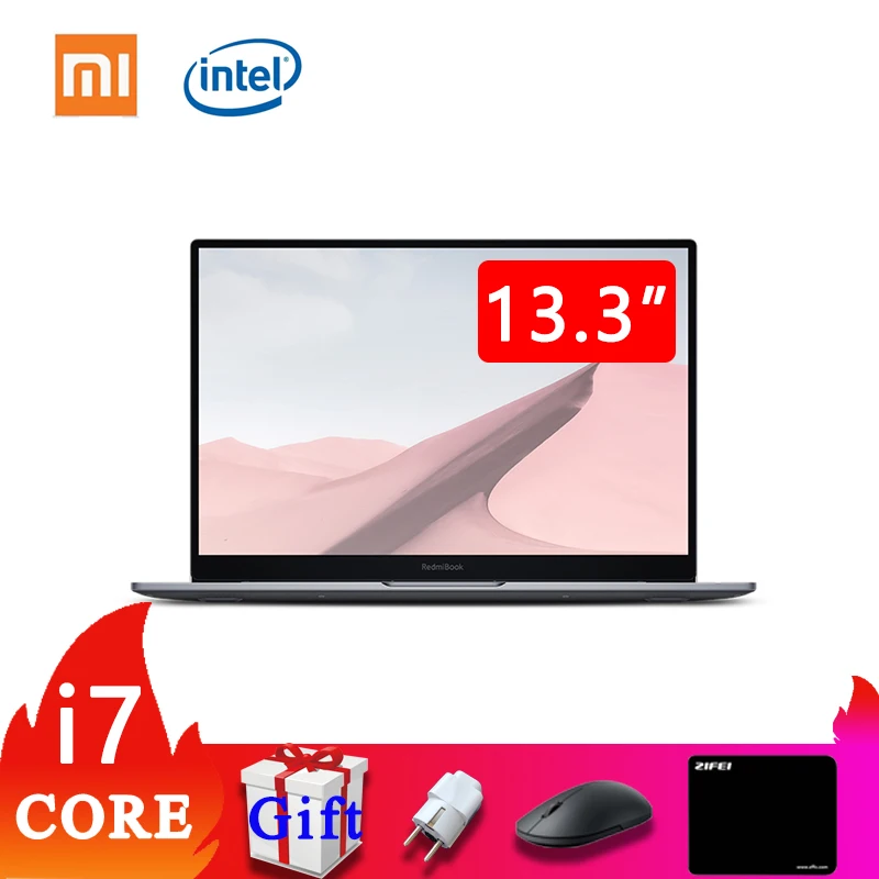 Ультратонкий ноутбук xiaomi mi laptop Redmi Book Air 13 3 дюйма Intel Core i7 10510Y 16 Гб RAM 2 5 k|Ноутбуки| |