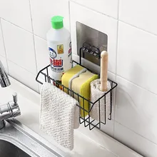 Sponge-Holder Towel Storage-Rack Shampoo Dish-Cloth Kitchen-Organizer Hanging Bathroom