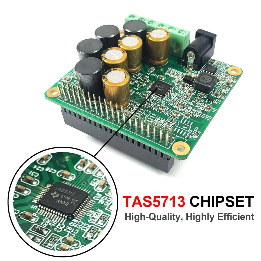 Rpi HiFi AMP Hat совместим с Raspberry Pi 4 Zero W 3B +|Аксессуары для демонстрационных стендов| |
