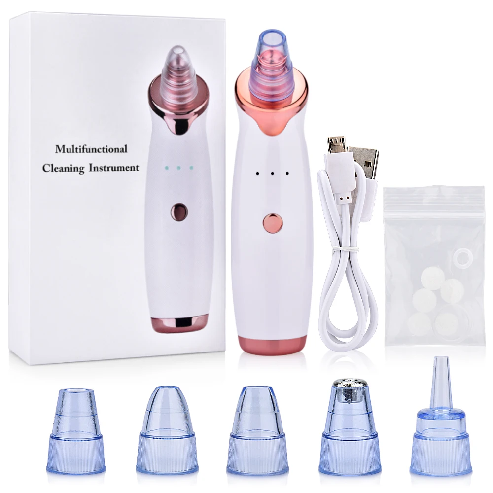 Electric Facial Blackhead Remover Vacuum Pore Cleaner Acne Cleanser Black Spots Removal Face Nose Deep Cleaning tools 6
