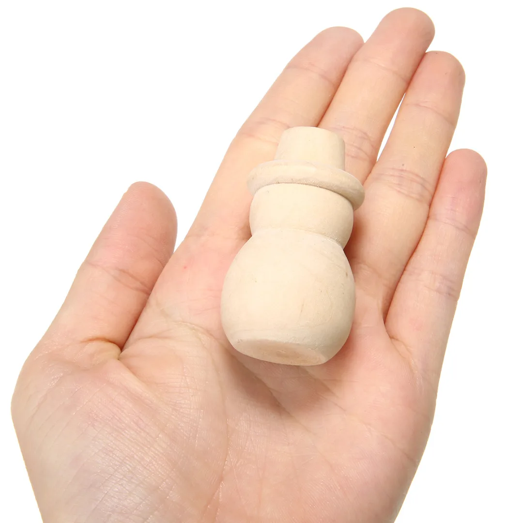 10pcs Wooden Peg People Nesting Set Peg Dolls Crafts Acorn/Boy/Christmas Tree/Girl/Snowman DIY Toy Home Decoration