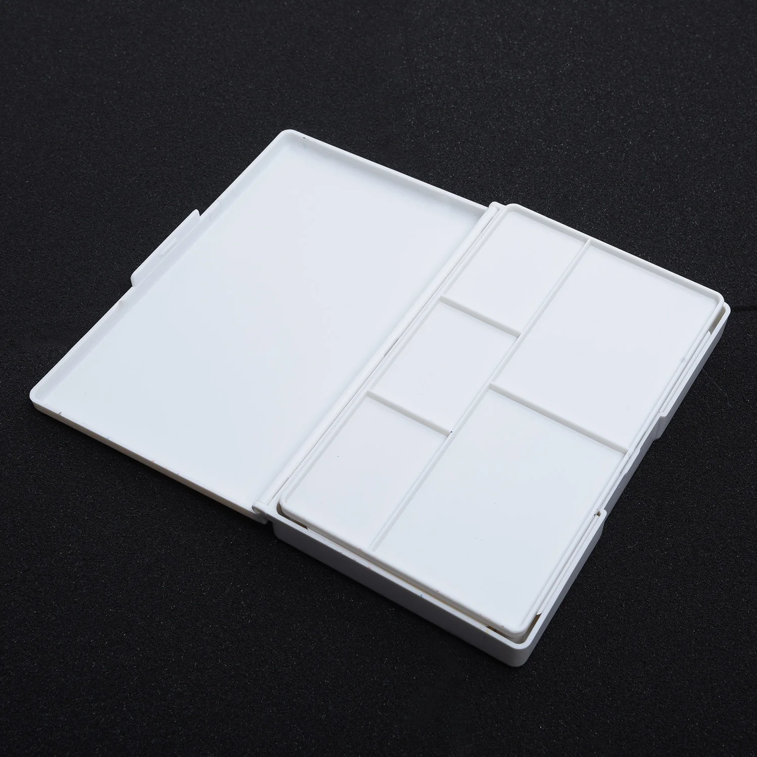 Solid Watercolor Paint Box Groove Design With Paintbrush Portable Box Kit