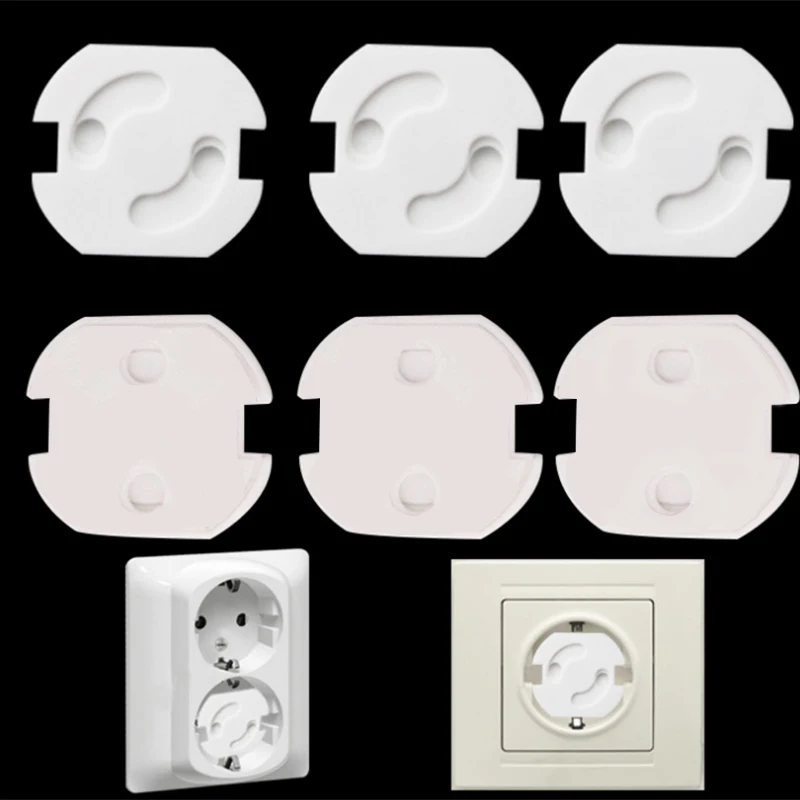 1pcs EU Power Socket Electrical Outlet Baby Kids Child Safety Guard Protection Anti Electric Shock Plugs Protector Rotate Cover