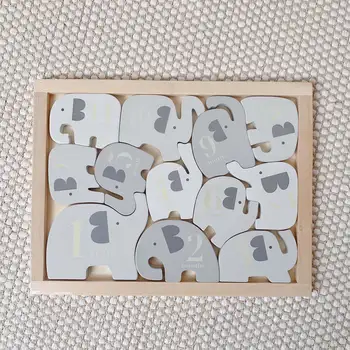 

With Numbers Elephant Jenga Baby Early Childhood Development Intelligence Young CHILDREN'S 3D Puzzle Model Educational Assembled