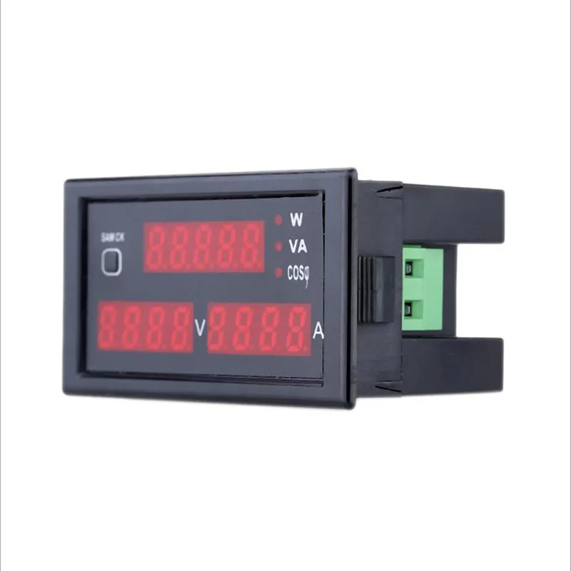 80 300 в цифровой вольтметр измеритель мощности красный цвет дисплей 0 100a тестер
