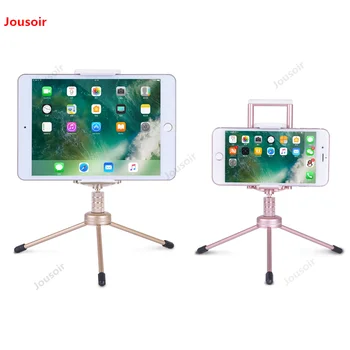 

Tripod mobile phone desktop bracket universal simple folding metal clip tablet self-timer live watching TV CD50 T07