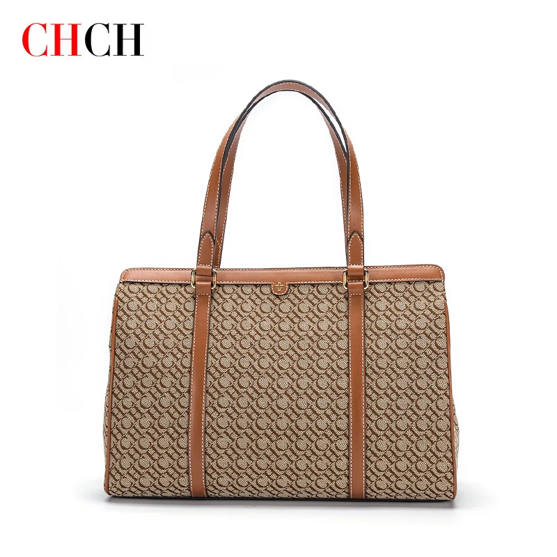 CHCH Large Capacity Vintage Women Handbags Jacquard Fashion Brand