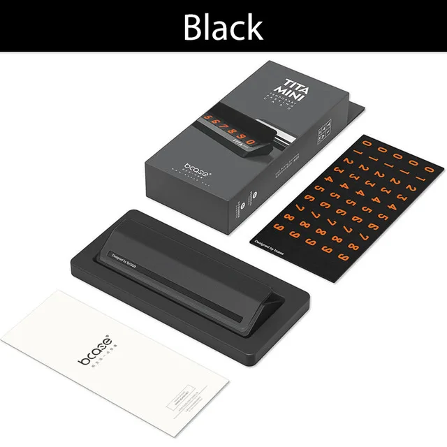 Black Для Xiaomi mi jia Bcase Share Flip тип Автостоянка телефонная карточка пластина mi ni украшение автомобиля для Xiaomi mi дома - Color: Black