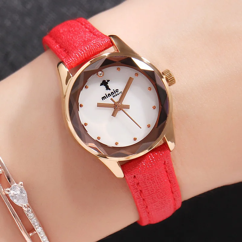 

Disney Ladies' Watch Leather Watch Strap Women's Watch 258
