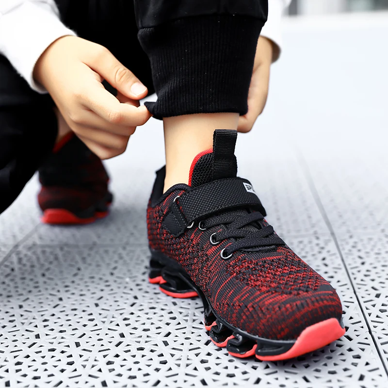 Meninos de Pouco Moda Respirável Crianças Tênis Peso Sapatos Antiderrapantes Calçados Cesta Enfant Garcon 28-39 2020 8 2020 moda respirável crianças tênis meninos de