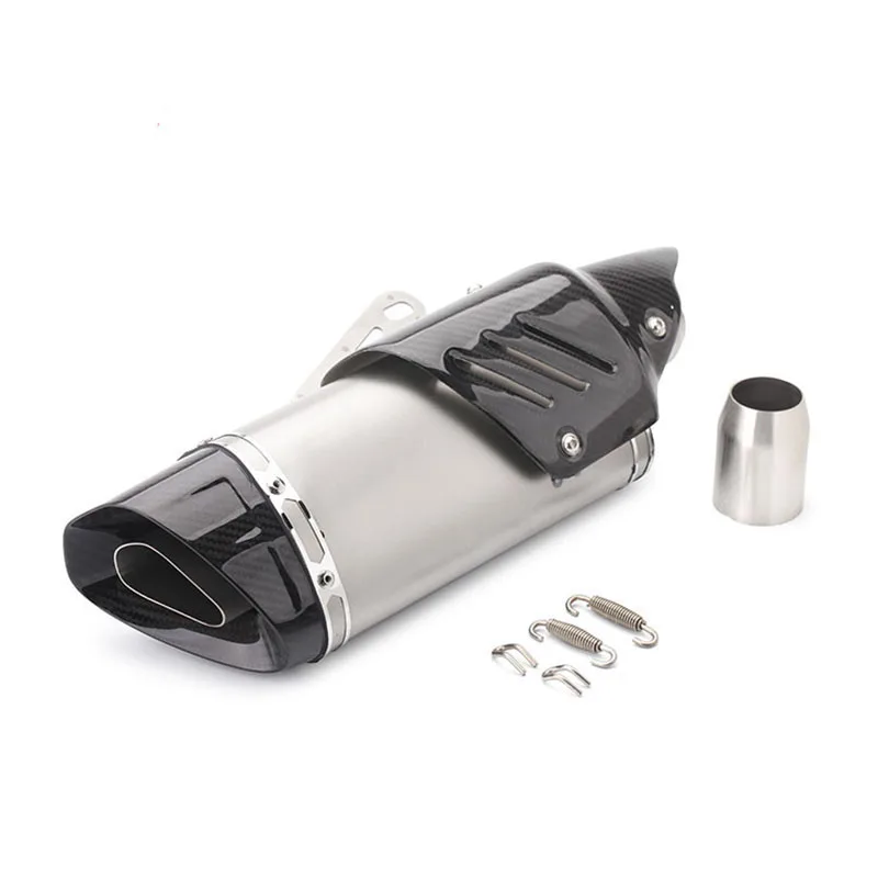 

51mm Universal Motorcycle Carbon fiber exhaust muffler exhaust for Z250 Z900 KTM390 K8 ER6N FZ1 120 MT10 R1 R6 R3