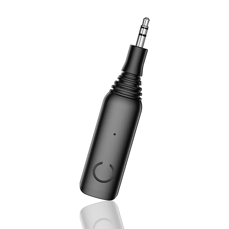 Черный Bluetooth приемник передатчик 3,5 мм Aptx 2в1 Bluetooth 5,0 адаптер для наушников динамик беспроводной аудио передатчик - Цвет: Черный