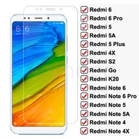 Vidrio protector de pantalla completa 9D para Redmi Note 6 5 5A 4 4X Pro, película de vidrio templado para Xiaomi Redmi 5 Plus 5A 6 6A 4X S2 Go K20