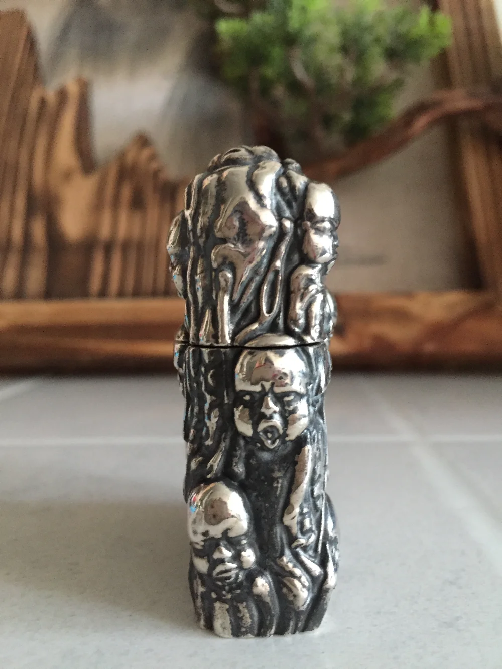 OGEMZD 2 цвета смотреть видео ручной работы H.R. Giger 925S серебро латунь Детские зажигалки коллекции искусства