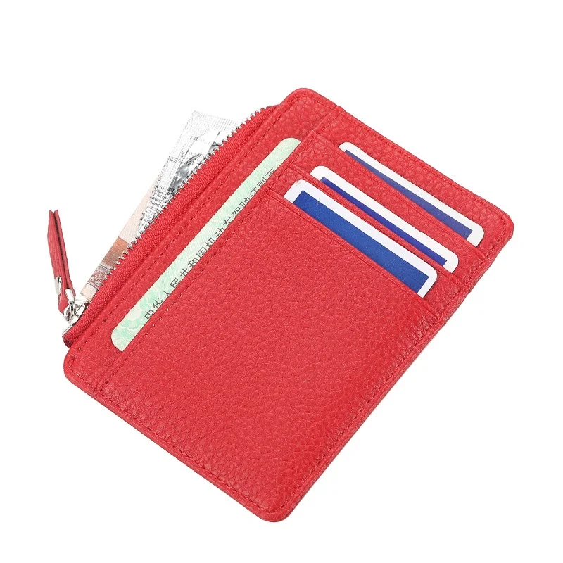 Fashion Men/Women Mini ID Card Holders Business Credit Card Holder PU Leather Slim Bank Case Organizer Wallet Zipper Wallet Card Holder Card Holder Credit Card Holder Credit Card Wallet Card Wallet Id Card Holder Id Card Case Wallet Card Bag Business Card Holder Document Card Wallet