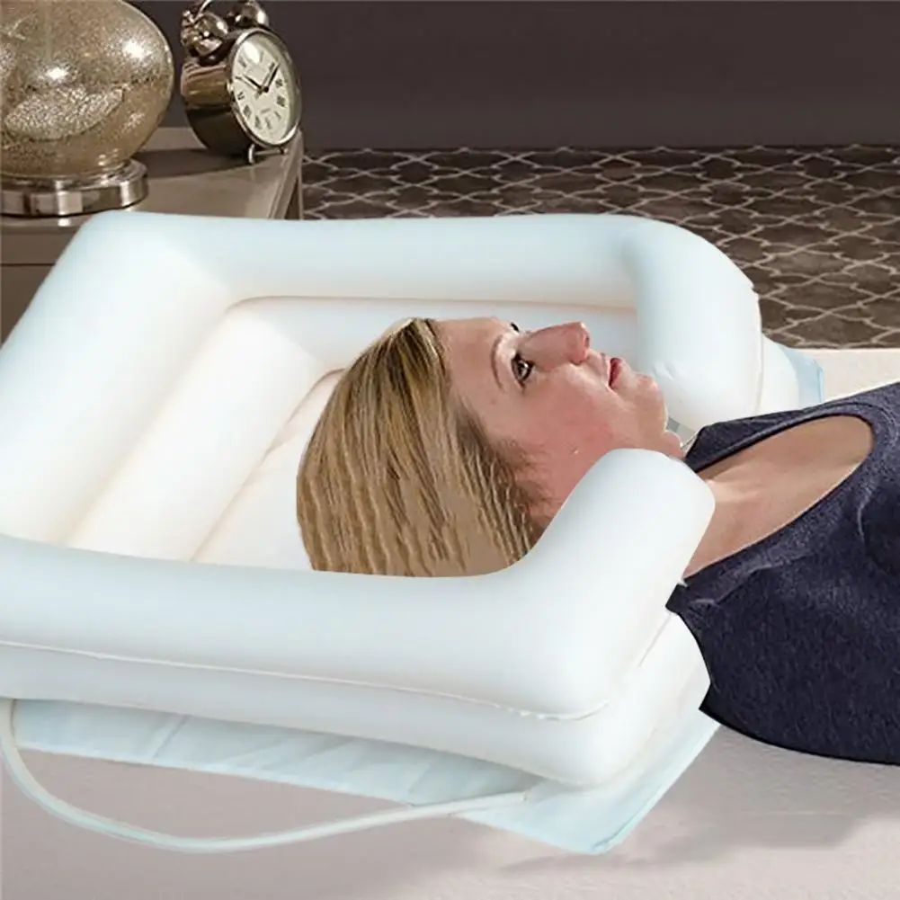 

Inflatable PVC Wash Basin Foldable Hair Washing Sink Pot For Old Or Disabled Man Care