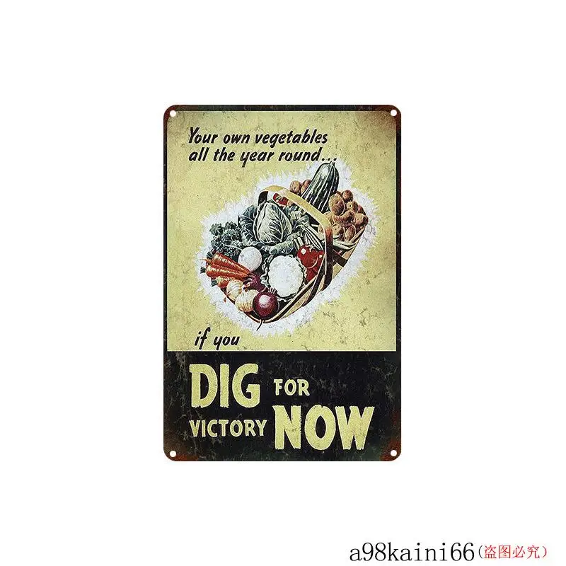 Dig On для Виктории фермерская работа жестяная вывеска Бар Паб Клуб человек пещера