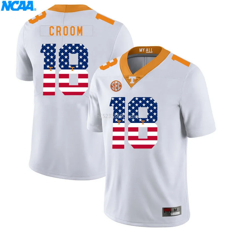 Новое поступление высокое качество NCAA майки Джейсон Croom#18 колледж футболка ограниченной серии Майки S-XXXL