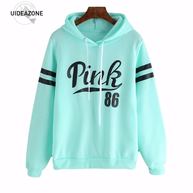 WA03188 RAISEVERN, осенняя женская розовая толстовка с буквенным принтом Sudadera Mujer, Женская толстовка с капюшоном, Женский пуловер с длинным рукавом, толстовка, женские топы - Цвет: WA03188