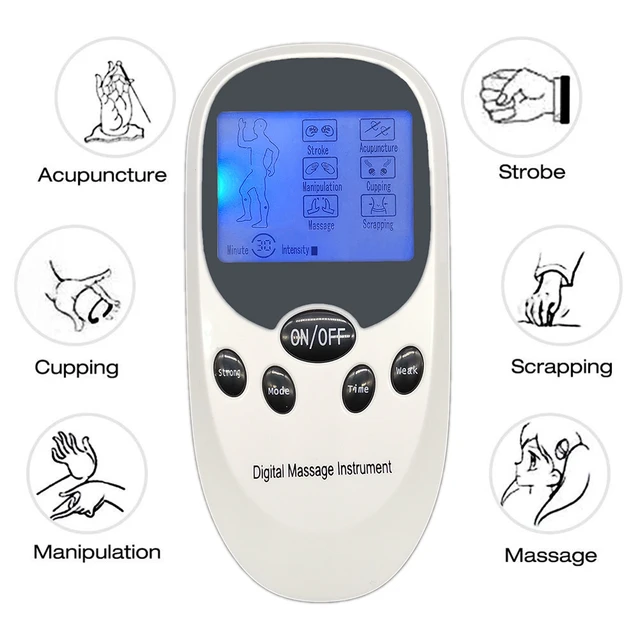 TENS Machine Muscle Stimulator, 8 Mode EMS Electric Stimulation Acupuncture  Body Massage, Muscle Electronic Pulse Massager - AliExpress