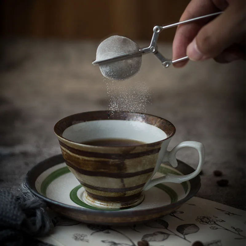 

250ml Japanese Vintage Coarse Pottery Coffee Cup Handmade Ceramic Teacup Milk Tea Coffee Mug Drinkware Decor Household Water Mug