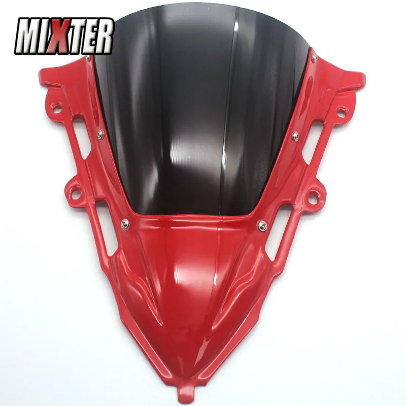 Подходит для Honda CBR650R CBR500R CBR 650 R CBR 500 R- CBR-650R мотоцикл двойной пузырь лобовое стекло козырек ветрового стекла Viser - Цвет: red black