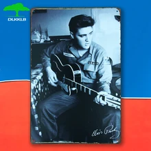 DLKKLB винтажное украшение Элвиса Пресли ретро рисунок металлик табличка Металлический Знак Плакат Бар Клуб казино домашний декор наклейка на стену