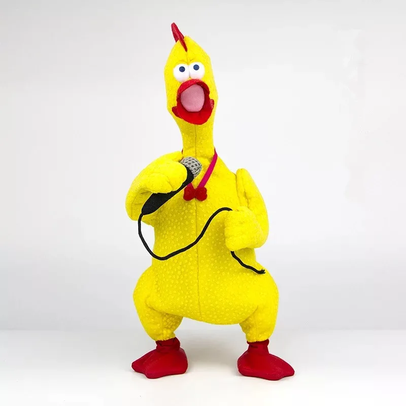 Yellow A Милая кукла-курица, детские игрушки для детей, мягкая электрическая забавная плюшевая версия пения, плача, крича, игрушка-курица, кукла для детей - Цвет: Yellow A