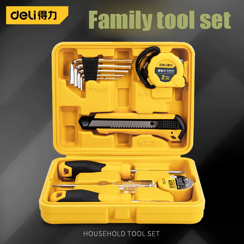 11PcsSetDeliDL1011JSmallToolsSetHouseholdHandRepairHandKit