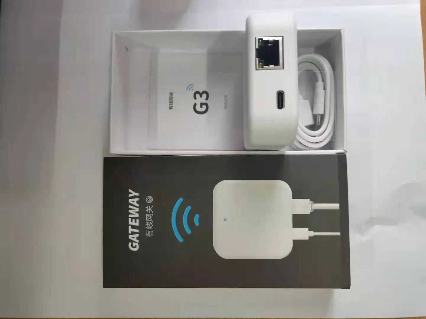 Bluetooth Gateway com TT Lock APP, Conexão Cabo de Rede, Bluetooth