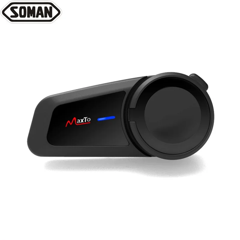 

Soman Helmet Headset Intercom Wireless Bluetooth Earphones Waterproof Motorcycle Electronic Noise Reduction Intercom Moto Musica