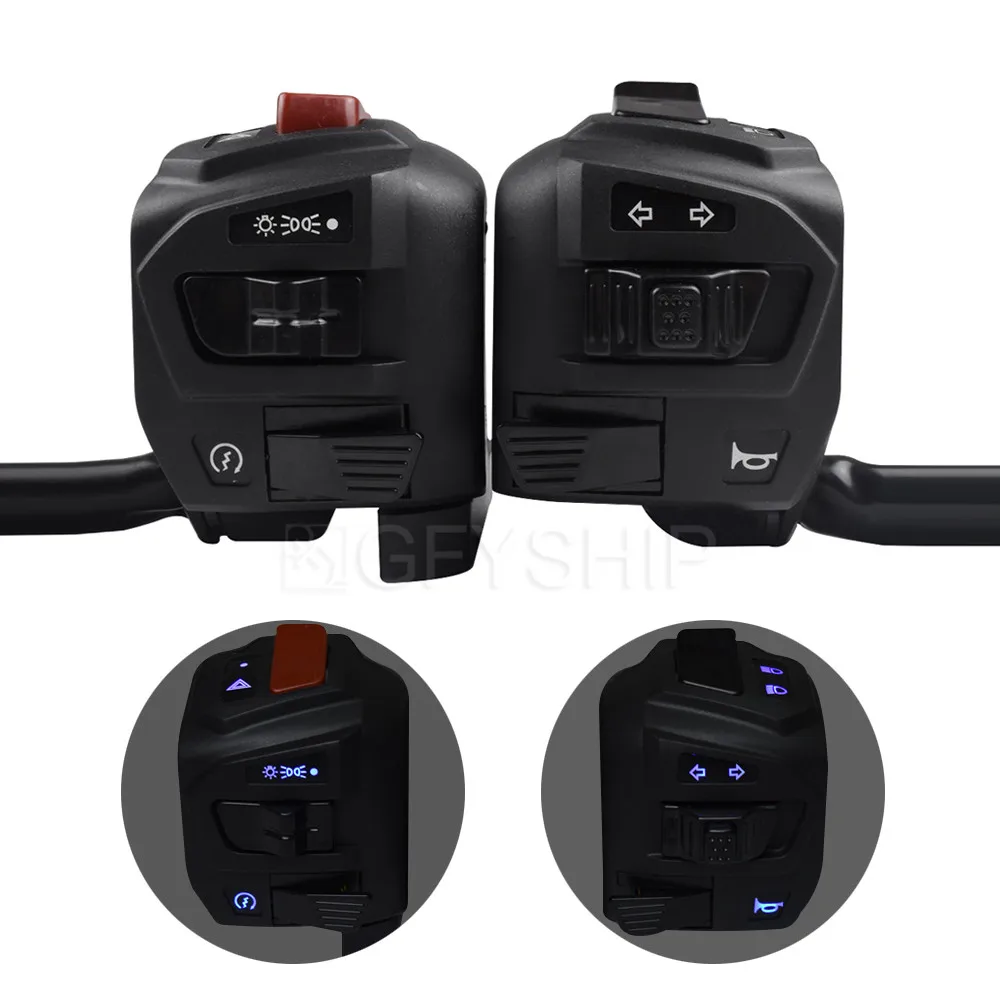 Переключатель с подсветкой для мотоцикла переключатель фар Yamaha Nmax 155 Nmax155 2016 2017 2018