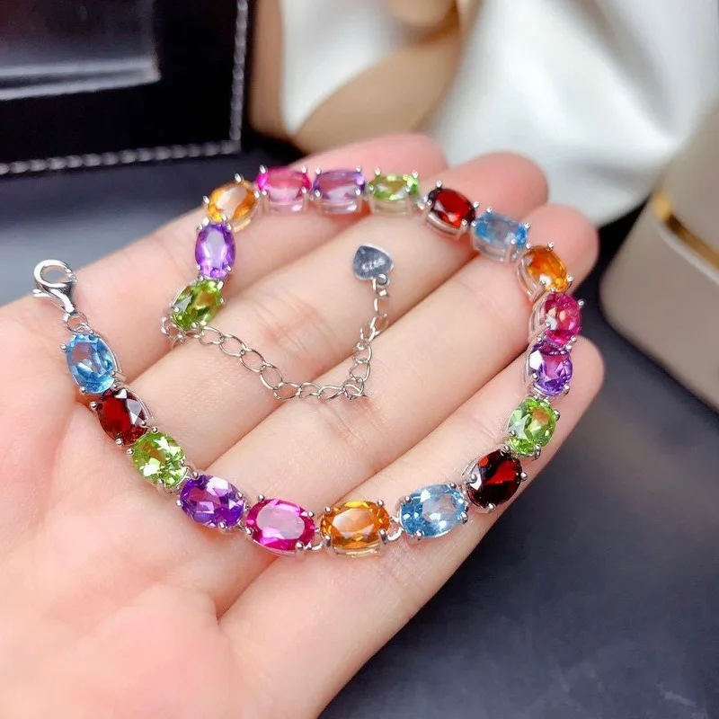 

Fashion Luxury High Quality 925 Silver Color Zircon Bracelet Gift Jewelry Bracelet Wholesale