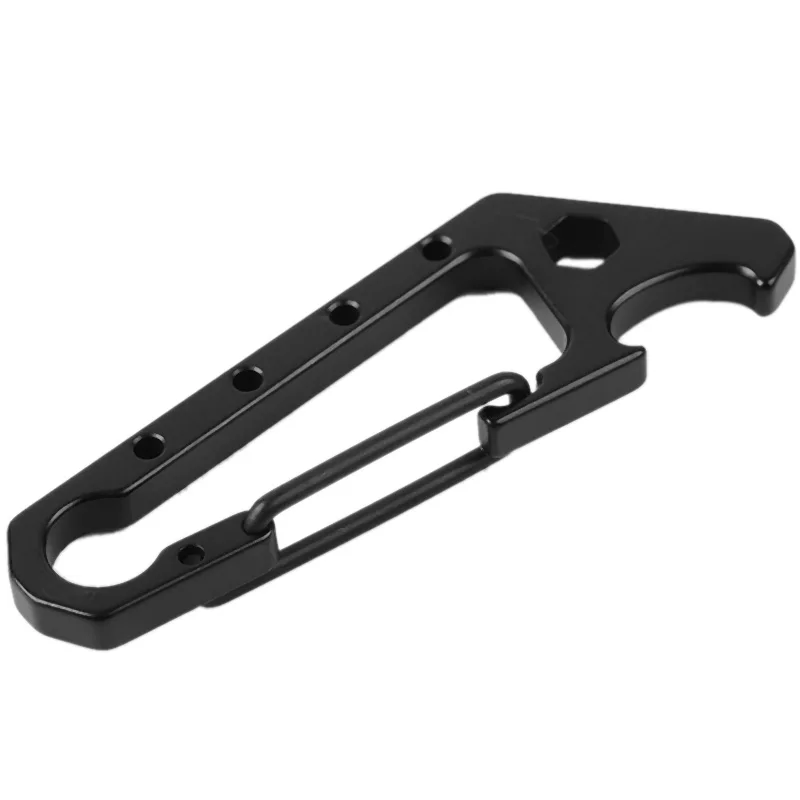 Black Edc брелок Карманный выживания отвертка-Карабин брелок для ключей многофункциональный инструмент кемпинг выживания Edc инструменты дорожные наборы - Цвет: Black