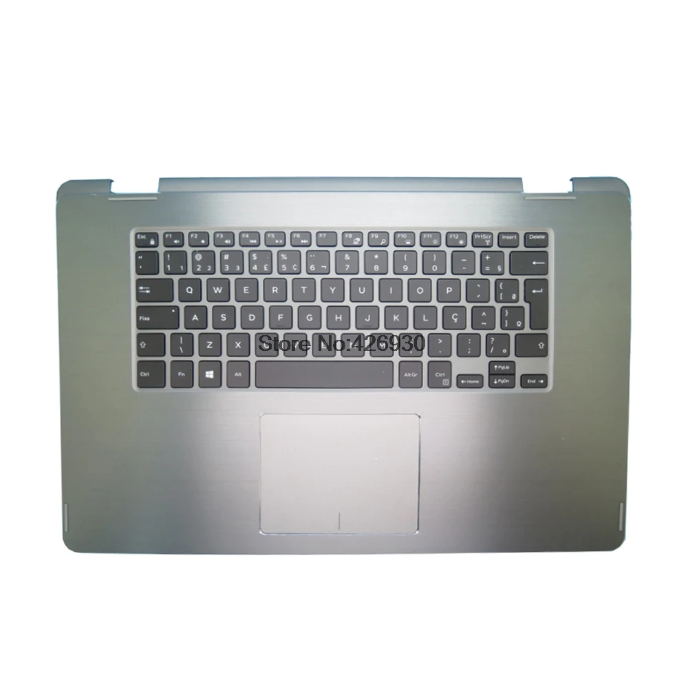 Упор для рук ноутбука DELL Inspiron 15 7558 7568 P55F 0XG6H1 XG6H1 серый с бразильским BR верхний