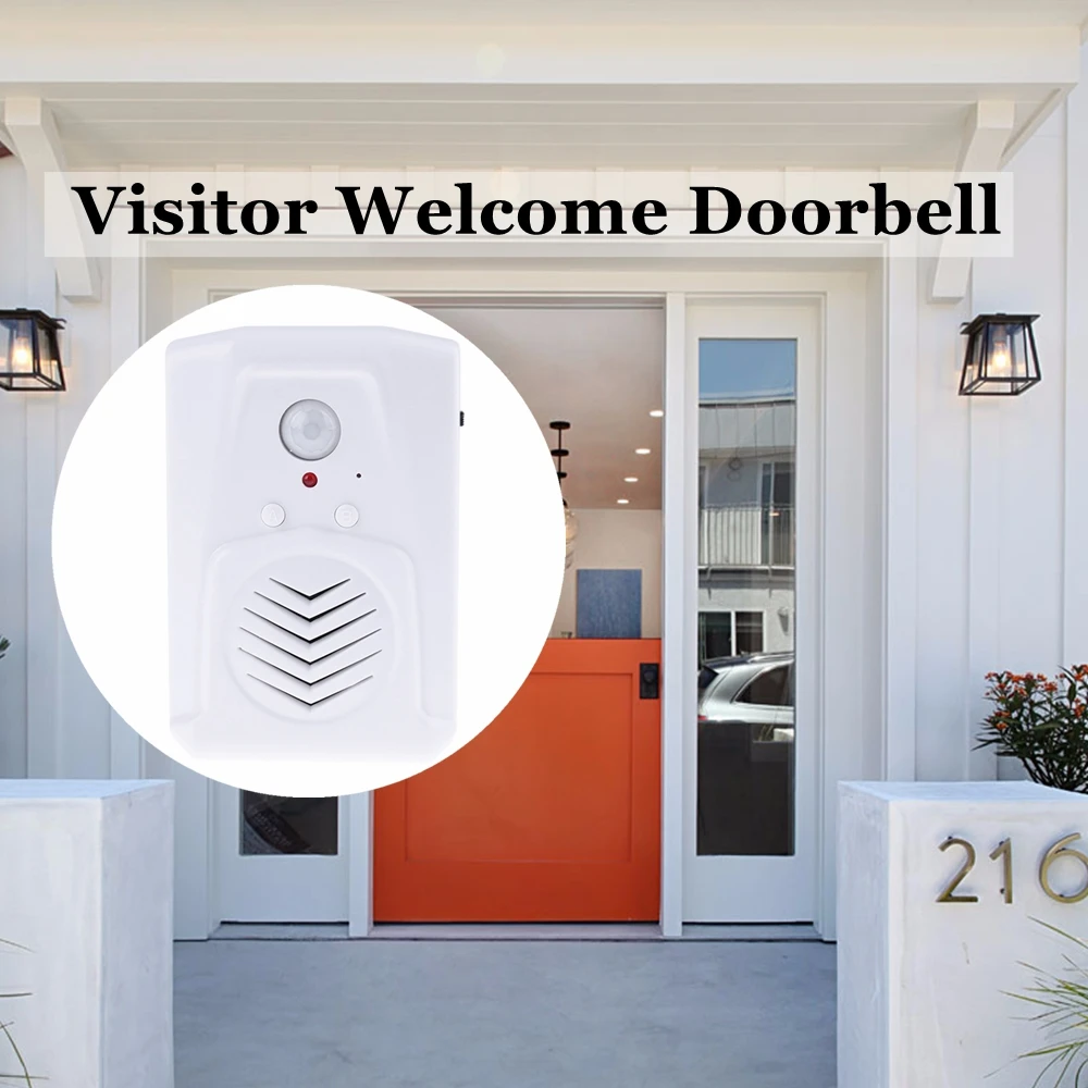 Sensor Motion Door Bell Switch MP3 Infrared Doorbell Wired PIR Voice Prompter Visitor Welcome System Entrance | Безопасность и