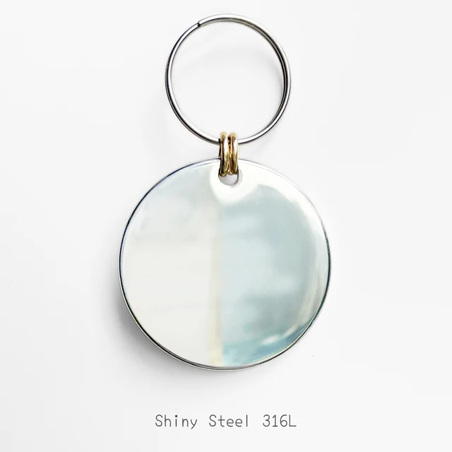 Personalized Pet Cat Dog ID Tag Collar Accessories MW001 Custom Engraved Necklace Chain Charm Supplies For Dog Tag Name Products Shiny Steel