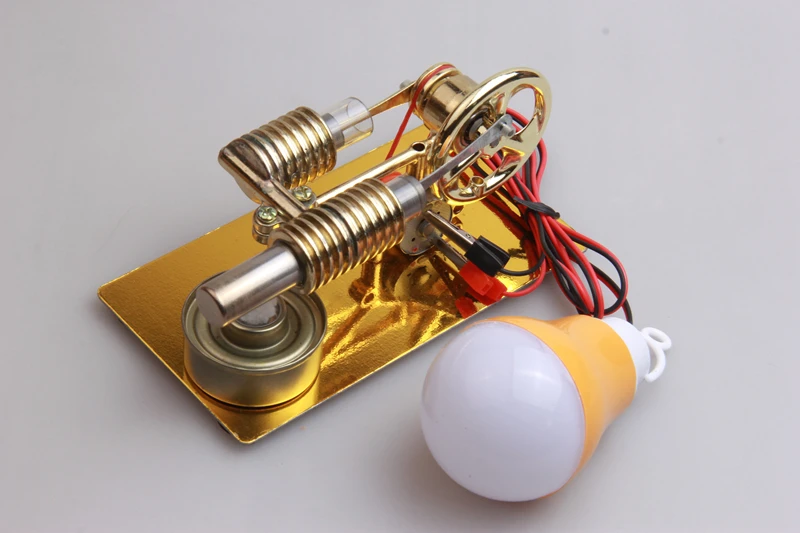 Mini Stirling Engine External Combustion Engine Microgenerator Birthday Present Steam Engine Model Science And School Education (12)