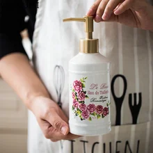 Керамический лосьон для рук с дозатором отель пресс мыло бутылка домашний шампунь пустая бутылка Душ аксессуары для ванной комнаты диспенсеры для моющих средств