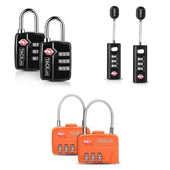 

2PCS 3 Dial Digit Password Combination Padlock Suitcase Luggage Metal Code Customs Lock Mini Coded Keyed Anti-Theft Travel Locks